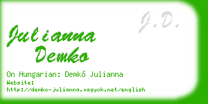 julianna demko business card