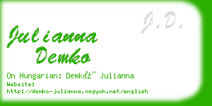 julianna demko business card